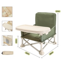 Chaise haute portable légère et durable pour bébé, design pliable pour la chambre, la salle à manger et le parc.