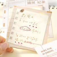 Ensemble de notes autocollantes en papier kraft vintage, bloc-notes décoratif, papier à notes auto-adhésif pour journal, scrapbooking, fournitures de bureau et scolaires