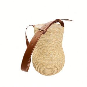 Gourd Shape Straw Bag Fashion Lady Wheat Straw <b>Mini</b> Bag Holiday Women Beach Bag - Product Image 4