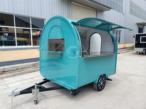 Kiosque de chariot de voyage en plein air, remorque de vente alimentaire de <span class=keywords><strong>mini</strong></span>-magasin de bar - Product Image 5