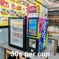 Máquina Expendedora de Smoothies de Frutas Frescas Velloc, Acero Inoxidable, Automática, Comercial, Autolimpiante, Dispensador de Vasos con Vapor y Congelación