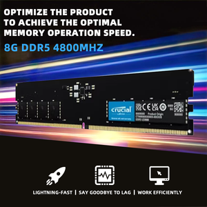 Bâtons de mémoire de bureau Ddr5 16g 32g 64g Jeu d'ordinateur Bâtons de mémoire Micron 4800 <span class=keywords><strong>ram</strong></span> Ddr5 - Product Image 3