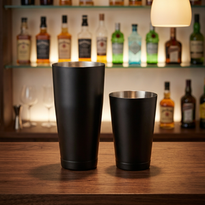 Boston <b>Cocktail</b> <b>Shaker</b> <b>Set</b>, 2-Piece Stainless Steel Mixing Tins, Matte Black Finish for Professional Bartending & Home Bar Use - Product Image 3