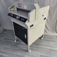 Guillotine électrique automatique robuste de 450 mm, épaisseur 40 mm, pour la découpe de rames de papier, avec protection infrarouge, pour usage commercial