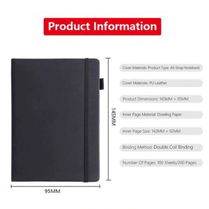 Customizable School PU Leather <b>Note</b> <b>Book</b> Diary Custom A4 A5 A6 Size Hardcover Notebook Printing for Student - Product Image 4