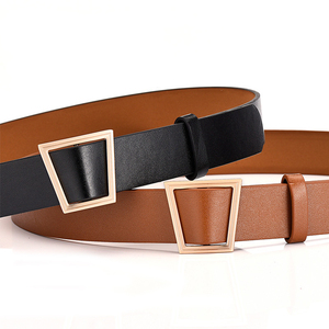 LYT335 <span class=keywords><strong>ceinture</strong></span> <span class=keywords><strong>sans</strong></span> trous pour femmes, accessoires pour dames, ceintures à <span class=keywords><strong>boucle</strong></span> trapézoïdale géométrique dorée, <span class=keywords><strong>ceinture</strong></span> <span class=keywords><strong>sans</strong></span> trous - Product Image 6