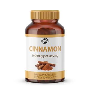 Capsules d'extrait de cannelle OEM ODM, soutien du métabolisme, énergie et santé cardiaque, antioxydant, soutien digestif, végétalien, sans OGM - Product Image 1