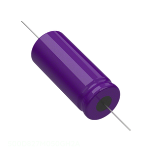 Condensateur traversant à canal fabricant, alumine, 820 µF, 20 %, 50 V, axial, TH 500D827M050GH2A - Product Image 1