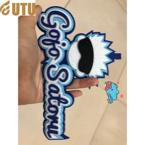 4 estilos Anime no tejido bordado llavero colgante llavero bolsa accesorios regalo-F - Product Image 6