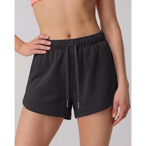 Shorts Deportivos para Mujer FOXA, Cintura Elástica de Altura Media, Corte Delfín con Bolsillos, para Correr, Gimnasio y Entrenamiento - Product Image 4