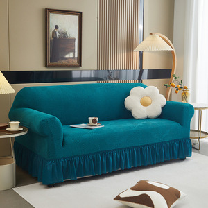Set Copridivano Elastico Tutto Incluso in Velluto Moderno Stile Gonna, Spesso <span class=keywords><strong>e</strong></span> Antiscivolo, <span class=keywords><strong>per</strong></span> Tutte le <span class=keywords><strong>Poltrone</strong></span> <span class=keywords><strong>e</strong></span> <span class=keywords><strong>Divani</strong></span> - Product Image 5