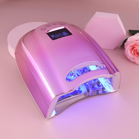 Lampe UV LED professionnelle haute puissance 128W, couleur dégradée, séchage rapide, outil de manucure portable, qualité salon