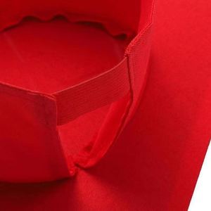 Chapeau de remise de diplôme personnalisé en coton gaufré pour adulte, avec pompon rouge, toque académique à bord incurvé, pour cérémonie 18+ et célébrations, enfants - Product Image 6