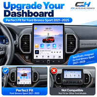 Pour Ford Bronco Sport 2021-2025, autoradio 12 pouces avec Apple CarPlay et Android Auto