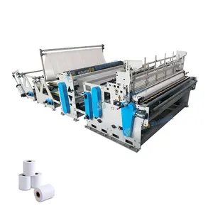 toilet paper making machine automatic paper roll slitting and rewinding machine tissue factory machinery