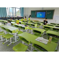 Bureau d'école le plus populaire avec banc Bureaux d'étudiant Bureau d'école unique réglable