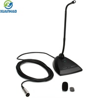 Microphone à condensateur filaire haute sensibilité MX412 avec support de bureau flexible et suppression du bruit XLR pour conférences