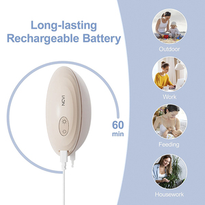 Massaggiatore per l'allattamento NCVI, 2 pezzi, in silicone, indossabile, con calore e vibrazione, ricaricabile - Product Image 5