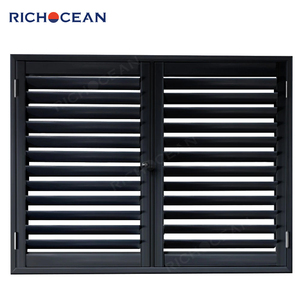 RICHOCEAN di alta qualità residenziale in lega di alluminio persiane fisse finestre regolabile feritoia di sicurezza finestra - Product Image 1