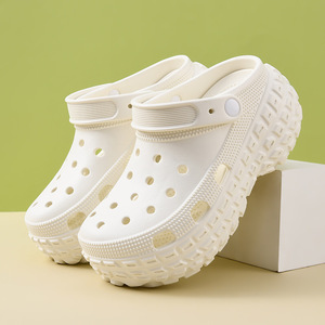 Women's EVA <b>Clogs</b> Non Slip Breathable Height Increasing Beach Shoes White 35-45 - Product Image 1