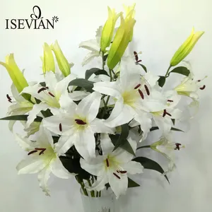 ISEVIAN 도매 대량 인공 칼라 백합 꽃 무리 웨딩 홈 장식