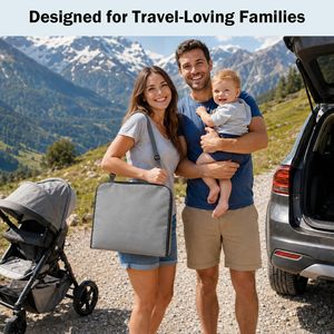 Stazione Cambio Pannolini per Auto, Organizer per Sedile Posteriore, Materassino Portatile per Viaggi con Foro per Tablet, Tappetino Impermeabile - Product Image 4