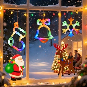 Luces Decorativas Navideñas Personalizadas, Lámpara LED con <span class=keywords><strong>Forma</strong></span> <span class=keywords><strong>de</strong></span> Calcetín <span class=keywords><strong>de</strong></span> Santa Claus, Funciona con Batería, para Regalo <span class=keywords><strong>de</strong></span> Fiesta, Decoración Navideña para el Hogar, Árbol, Pared - Product Image 5