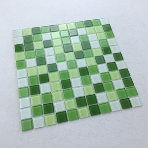 Green Ceramic Tile <strong>Tiling</strong> Glass Mosaic Wall <strong>Panel</strong> Decoration Home Decoration Materials - Product Image 5