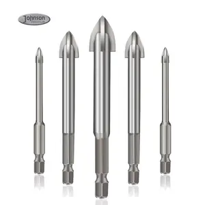 6-12mm Hex Shank Tungsten Carbide Tipped Ceramic Porcelain Tile Glass Drill Bit