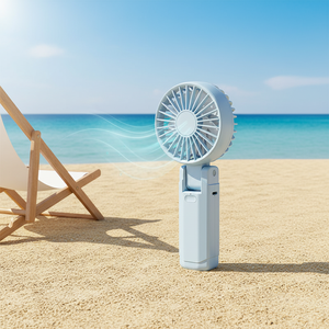 Ventilateur portable <span class=keywords><strong>Berserk</strong></span> Battery, blanc, USB, mini ventilateur de bureau - Product Image 1