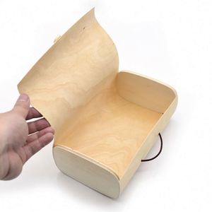 Cajas de Regalo de Madera al por Mayor, Cajas de Embalaje de Corteza de Madera para Joyería y Té con Tapa - Product Image 3