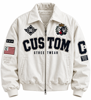 Veste universitaire surdimensionnée pour homme, personnalisée, avec fermeture éclair, appliqué en chenille, broderie, patch, style Y2K, streetwear, fabricant