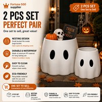 Kontainer Hantu Nakal Warna & Ukuran Kustom Bahan PP Tahan Air & Dapat Digunakan Kembali Dekorasi Halloween
