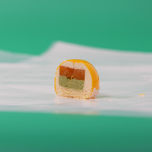 Gâteau Mousse Délicieux Faible en Gras en Forme de Fleurs de Cerisier Jaune, Transport Direct <span class=keywords><strong>du</strong></span> Fabricant, Surgelé - Product Image 5