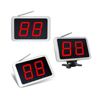 Système d'appel sans fil Affichage 1 chiffres en 2 chiffres Appel patient Infirmière Hôtel Bar Restaurant Table Buzzer Serveur Système de radiomessagerie