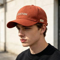 Casquette de baseball en coton vierge non structurée à 6 panneaux avec logo personnalisé – Vente en gros