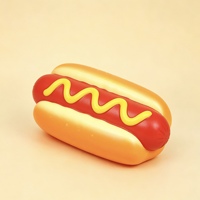 Pelota Antiestrés de Espuma PU con Forma de Pizza, Hot Dog y Papas Fritas, para Publicidad, Promoción y Reducción del Estrés