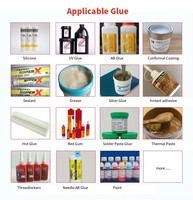 Distributeur de colle adhésive en silicone, de pâte à souder et de résine époxy avec valve à vis CCD Vision, garantie 1 an, 220V