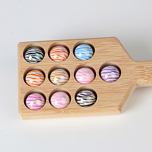 <b>Acrylic</b> 16mm Cow Pattern Mixed Color Colored Printing Double Heart Straight Hole Bead DIY <b>Pen</b> Beads Mobile Phone Chain String - Product Image 5