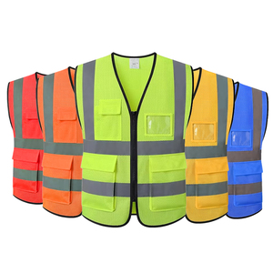 CITICITY Reflector Jackets Vest Chalecos De Alta Visibilidad Polyester Construction Safety Vest Reflective Mesh with Zipper - Product Image 2