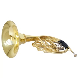 Corno francese <span class=keywords><strong>a</strong></span> quattro chiavi all'ingrosso, corpo in ottone, finitura laccata oro, pistoni in acciaio inossidabile per strumento <span class=keywords><strong>a</strong></span> <span class=keywords><strong>fiato</strong></span> - Product Image 3