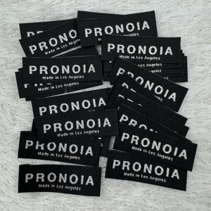 Tùy Chỉnh Phản Quang Thiết Kế Thời Trang Dệt Thẻ Cho Quần Áo Tên Thương Hiệu Logo Kích Thước End Gấp May Dệt Cổ Nhãn - Product Image 1