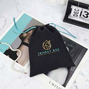 Sac à cordon en velours en gros, sac anti-poussière, huile essentielle, mascara, lotion, résistance aux chocs, recyclable, pochette à bijoux pour cadeau - Product Image 3