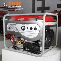 Générateur à essence ZUJI 12000E, démarrage électrique, monophasé, 8kW-8.5kW, moteur portable à châssis ouvert, 230V, garantie 1 an, haute performance