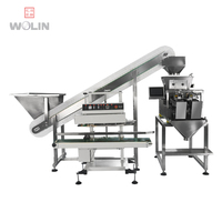 Grain de café graines de riz 4 tête peseur linéaire Offre Spéciale machine de remplissage emballage échelle linéaire double deux buse de décharge