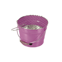 Barbecue de table en acier portable, barbecue en seau, barbecue au charbon de bois, barbecue en seau pour l'extérieur, barils en carbone pour le jardin, seau en carbone
