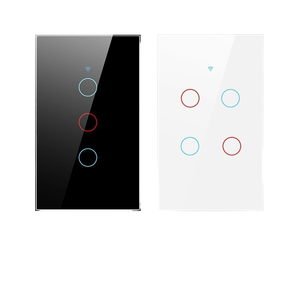 WiFi Lumière <span class=keywords><strong>Swith</strong></span> Tuya Smart Life Touch Interrupteur Mural Panneau de Verre App Télécommande Vocale Fonctionne avec Alexa Google Home 110V 220V - Product Image 2