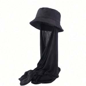 Chapeau Bob Gathertop en Coton Uni avec Logo Personnalisé pour Femme, Protection Solaire Extérieure, Vente en Gros - Product Image 4