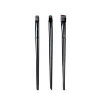 Kuas Eyeliner Blade, Kuas Highlighter Bawah Mata, Kuas Detail, Kuas Rias Mata, Set 3 Buah, Kuas Alis Ultra Tipis