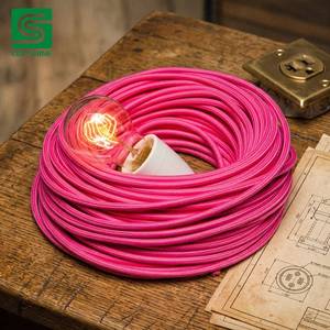 Câble électrique tressé de style rétro <span class=keywords><strong>pour</strong></span> <span class=keywords><strong>lustre</strong></span>, lampe suspendue et éclairage décoratif - Product Image 1